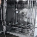 Лестница с поручнем и ступенями из террасной доски
